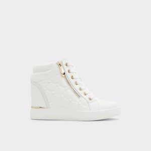 Aldo Ailannah High Top - Wedge Tenisky Biele | ZBFMY-6741