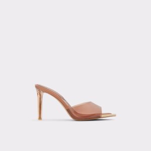 Aldo Annabrilden High Sandal - Stiletto Podpätky Tmavo Béžové | OPMGE-9854