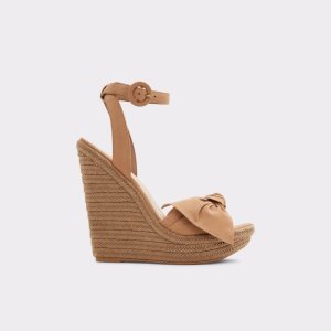 Aldo Besch Wedge Sandal - Wedge Sandále Hnede | KUXLM-9152
