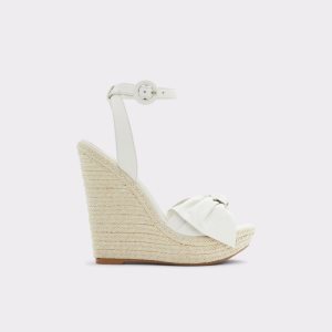 Aldo Besch Wedge Sandal - Wedge Sandále Biele | NVXFZ-0875