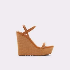 Aldo Bodish Wedge Sandal - Wedge Sandále Tmavo Béžové | LTSDK-0489