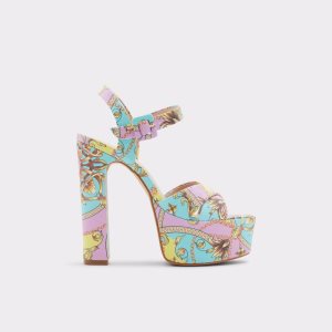 Aldo Camelia Remienkove Na Podpatku Sandal - Plateforme Topanky Na Platforme Viacfarebný | HBDYL-3286