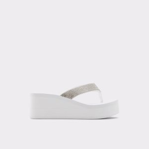 Aldo Chima Flip Flops Sandále Biele | AUTFX-1206