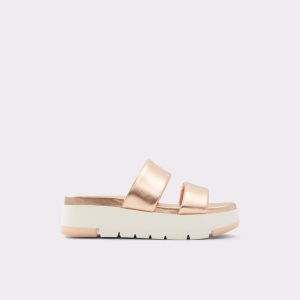 Aldo Cirea Wedge Sandal - Flatform Sandále Ruzove Zlate | CASNH-3169