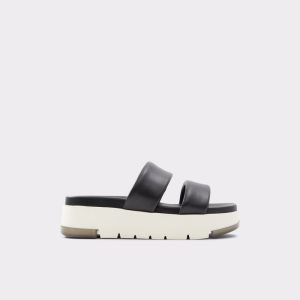 Aldo Cirea Wedge Sandal - Flatform Sandále Čierne | EDAMR-9138