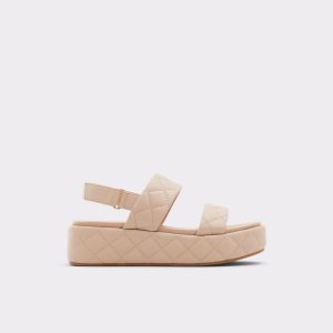 Aldo Cossette Wedge Sandal - Flatform Sandále Béžové | NSAQZ-5213