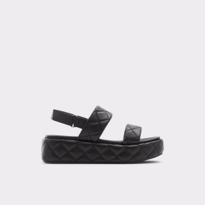 Aldo Cossette Wedge Sandal - Flatform Sandále Čierne | RSMZI-3960