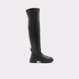 Aldo Dweradia Over-the-knee - Lug Sole Vysoke Cizmy Čierne | TWBEY-8376