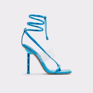 Aldo Elektra Remienkové Na Podpatku Sandal Sandále Modre | PLMYB-8341