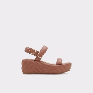 Aldo Eroellan Wedge Sandal - Sandále Červené | ZOWAF-5194