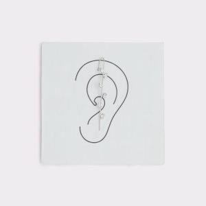 Aldo Folia Cuff Nausnice Strieborne Viacfarebný | QDNUC-1592