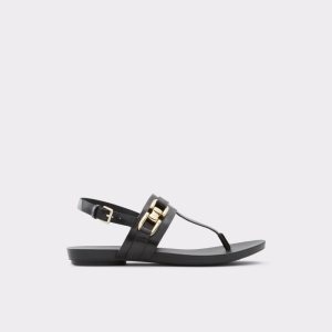 Aldo Gannamaryn T-strap Sandal Sandále Čierne | URNKA-8310