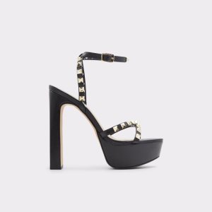 Aldo Geegully Remienkove Na Podpatku Sandal - Plateforme Topanky Na Platforme Čierne | FYGNL-6381