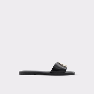 Aldo Glaeswen Slapky Sandal Sandále Čierne | YSDHQ-6187