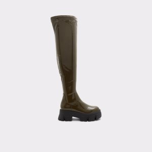 Aldo Grandmode Over-the-knee - Lug Sole Vysoke Cizmy Hnedožltý | AZISH-1054