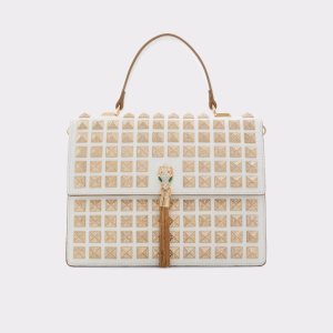 Aldo Grandsnake Top Handle Spojková Taška Biele | UGEPR-4958