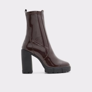Aldo Ilanna - Lug Sole Clenkove Cizmy Tmavo Hnede | KOIHM-4395