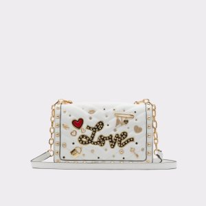 Aldo Lovetruly Crossbody Kabelka Biele | NXGZP-9627