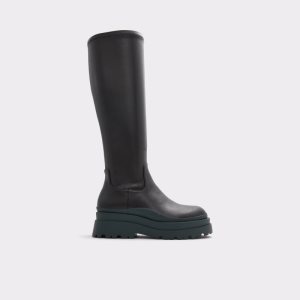 Aldo Majorr Knee-high - Lug Sole Vysoke Cizmy Čierne | XRBJM-2784