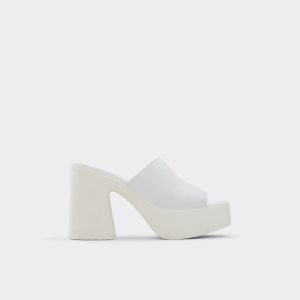 Aldo Melcee Na Podpatku Mule - Plateforme Topanky Na Platforme Biele | CEUPY-3186