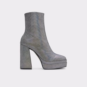 Aldo Millenia #name? Clenkove Cizmy Strieborne | GBUQI-0293