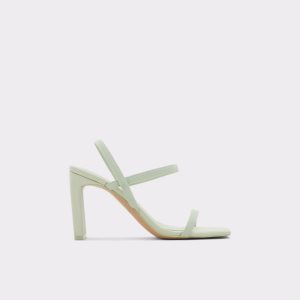 Aldo Okurr Remienkové High Sandal - Blokové Podpätky Svetlo Zelene | ZLTEP-0954