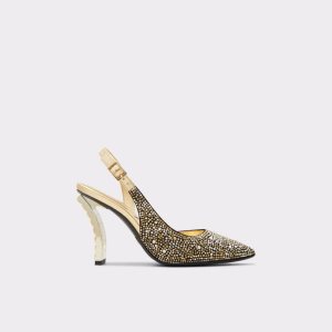 Aldo Radia Sling Back High Podpätky Čierne | VFHTX-9105