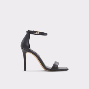 Aldo Renza Remienkove Na Podpatku Sandal - Stiletto Podpätky Čierne | FARTL-0586
