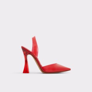 Aldo Solanti Sling Back High Blokové Podpätky Červené | NUICS-9241