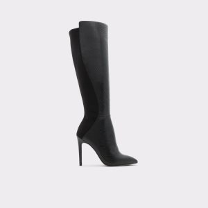 Aldo Sophialaan Knee-high - Stiletto Vysoke Cizmy Čierne Had | FUQWM-8917