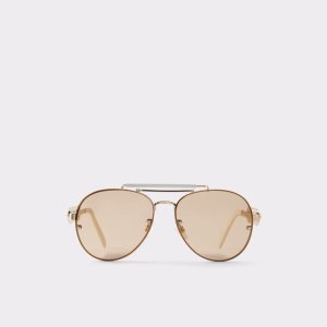 Aldo Unoe Square Slnecne Okuliare Zlate | IBHRU-9236
