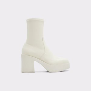 Aldo Upstep Clenkove Cizmy Biele | KGYRL-8467