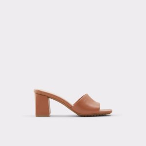 Aldo Velalith High Sandal - Blokové Podpätky Hnede | PCFOX-6543