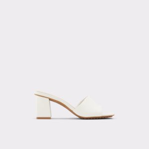 Aldo Velalith High Sandal - Blokové Podpätky Biele | RFUBG-9150