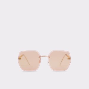 Aldo Yeranna Rectangle Slnecne Okuliare Ruzove Zlate | KRFWG-7263